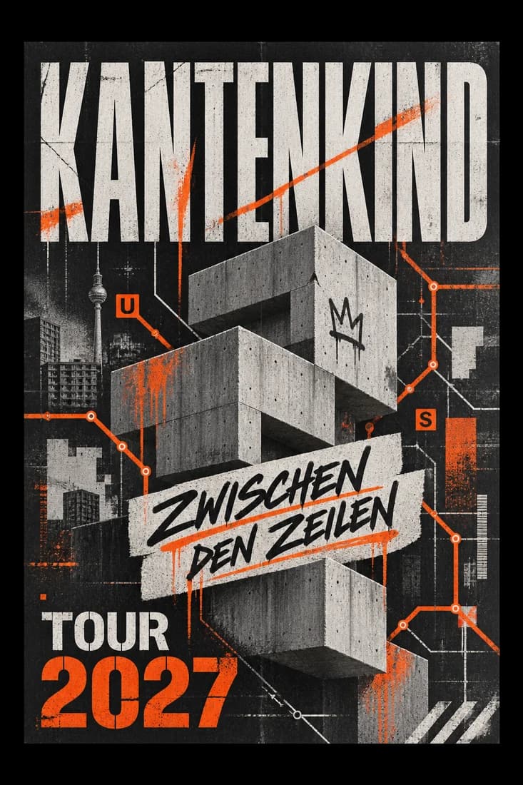 Tour Poster im Deutschrap-Stil von Kantenkind