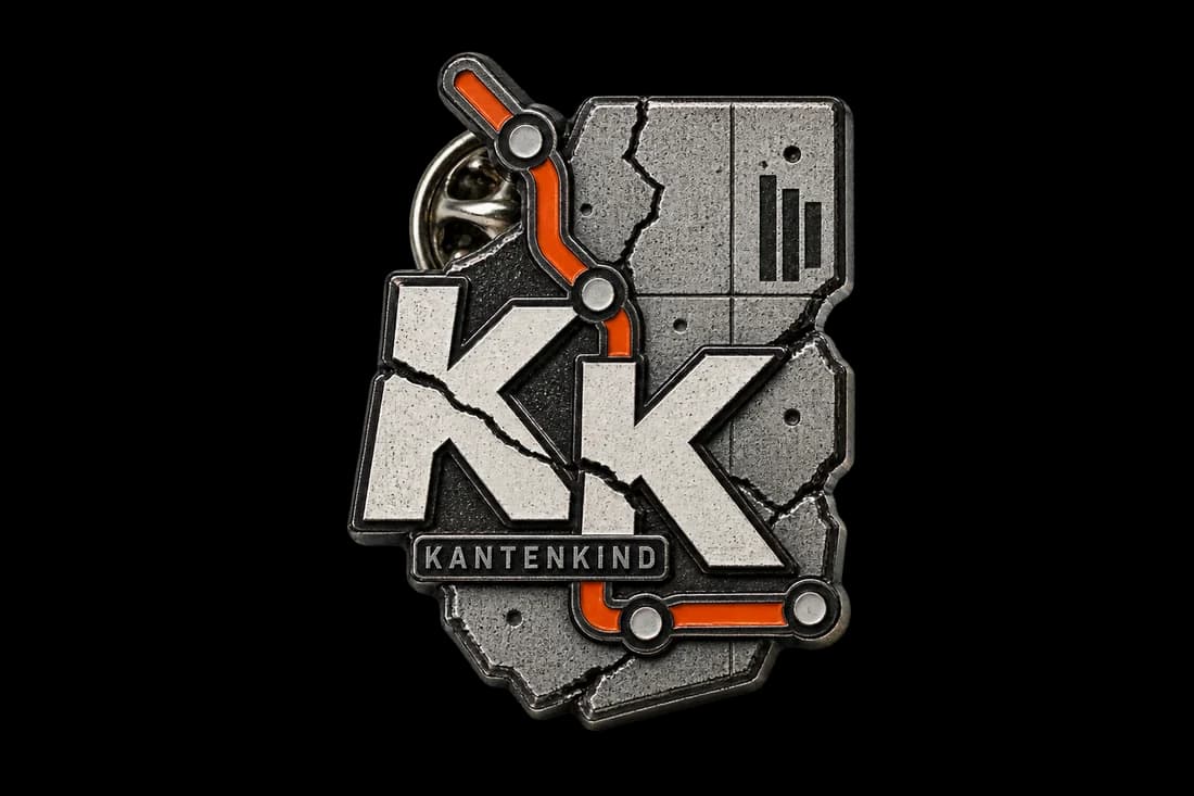 Logo Pin im Deutschrap-Stil von Kantenkind